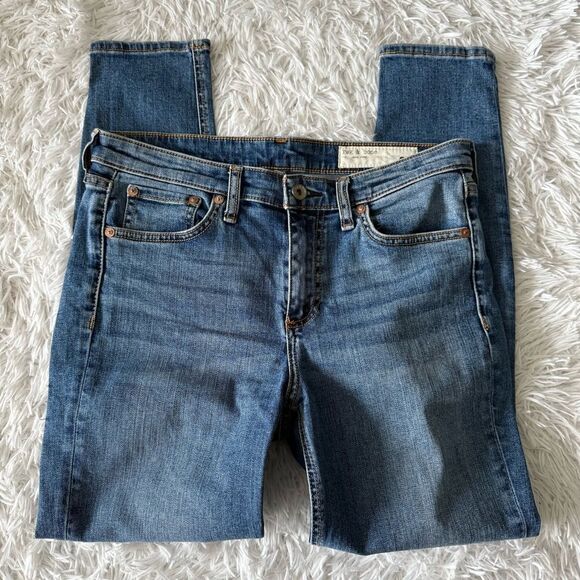 rag & bone Cate Mid-Rise Ankle Skinny Jeans in Medium Wash Size 29 - Picture 6 of 9